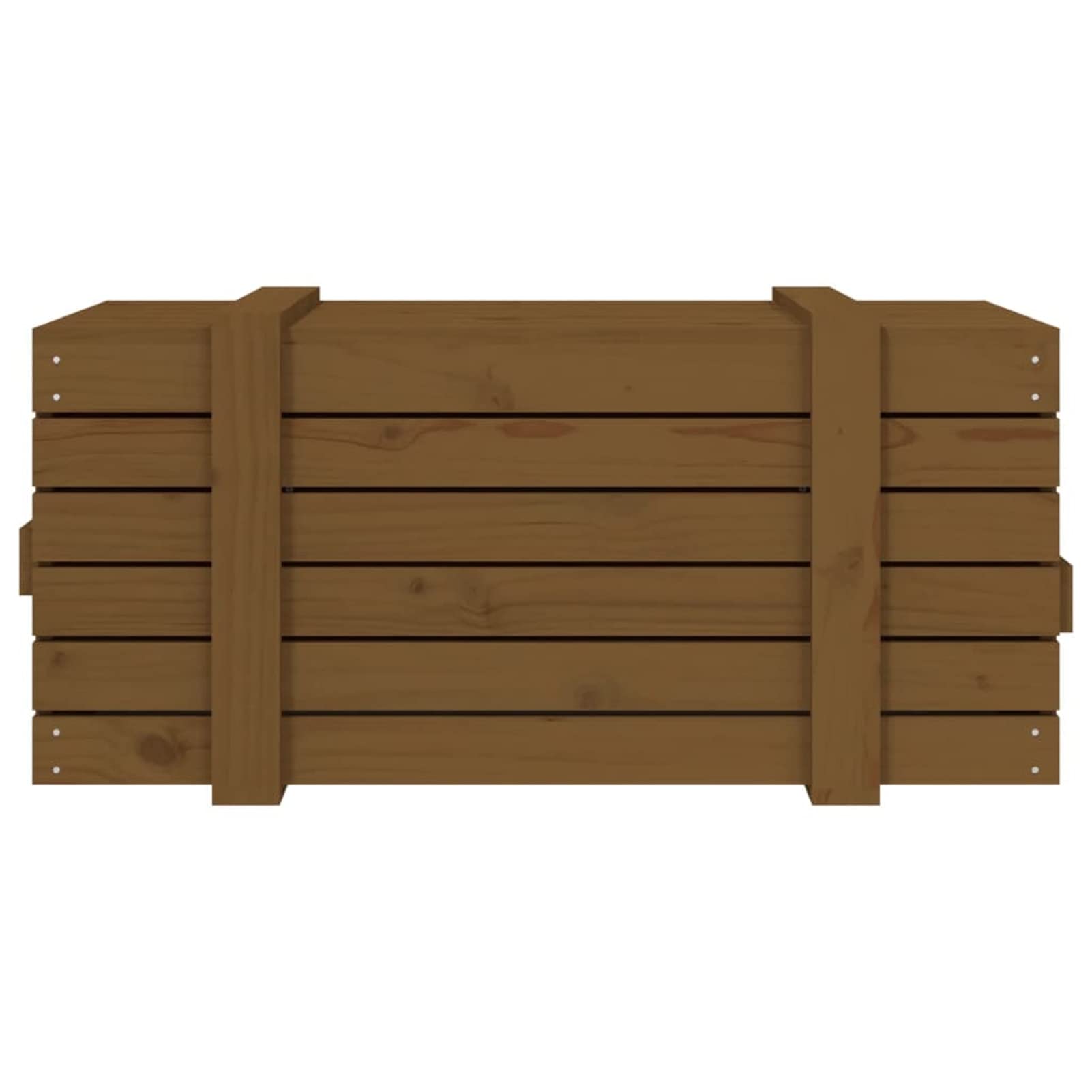 Homgoday Caja de almacenamiento ámbar 91 x 40,5 x 42 cm madera maciza de pino, muebles, baúles y baúles, contenedor de jardín, porta herramientas de jardín, puf de exterior, baúl de exterior