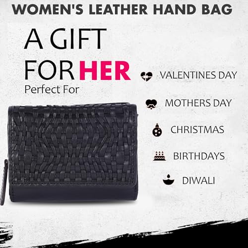 Leather Crossbody bag & Wallets for Women, Small Wallet for Ladies Zipper Coin Purse3