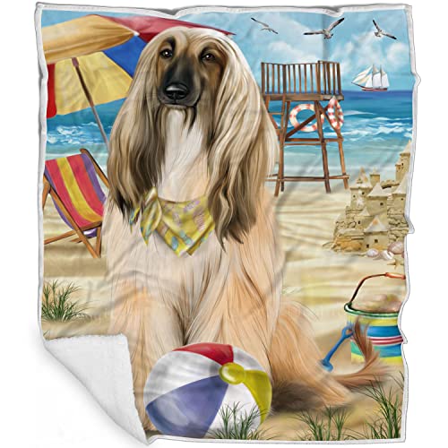 Pet-Friendly-Beach-Afghan-Hound-Dog-Blanket-Lightweight-Super-Soft-Cozy-and-Durable-Bed-Blanket-Animal-Theme-Fuzzy-Blanket-for-Sofa-Bed-Couch-BLNKT55226-50x60-Woven - Cucciolini Doodles   Pet-Friendly-Beach-Afghan-Hound-Dog-Blanket-Lightweight-Super-Soft-Cozy-and-Durable-Bed-Blanket-Animal-Theme-Fuzzy-Blanket-for-Sofa-Bed-Couch-BLNKT55226-50x60-Woven