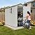 Devoko 4x6 FT Outdoor Storage Plastic Shed, Waterproof Resin Garden Shed with Lockable Door, Floor & Window, All-Weather Tool Shed for Backyard, Patio, Lawn, Poolside