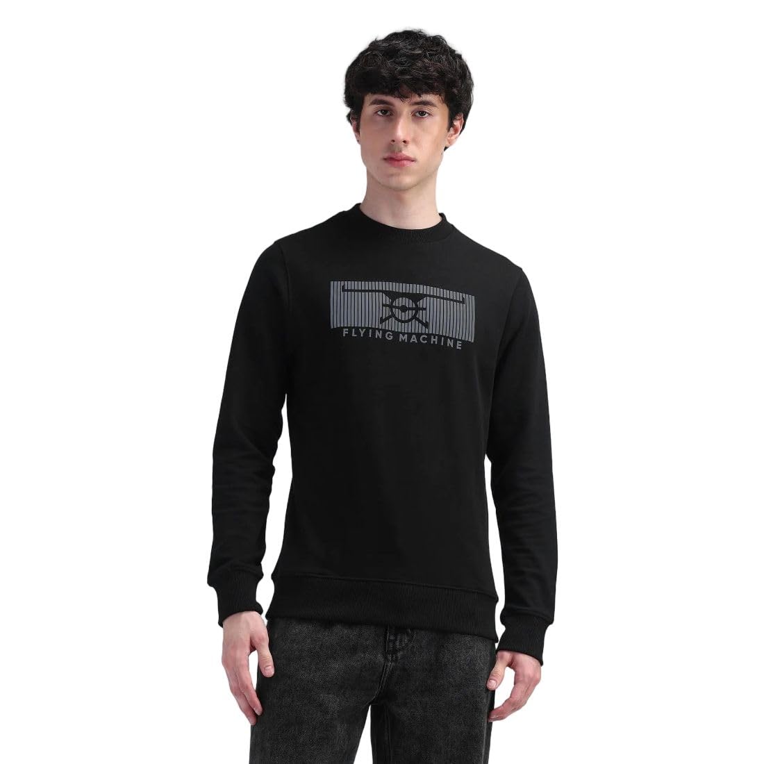 flying machine Men's Regular Fit Sweatshirt| Printed-picture-38