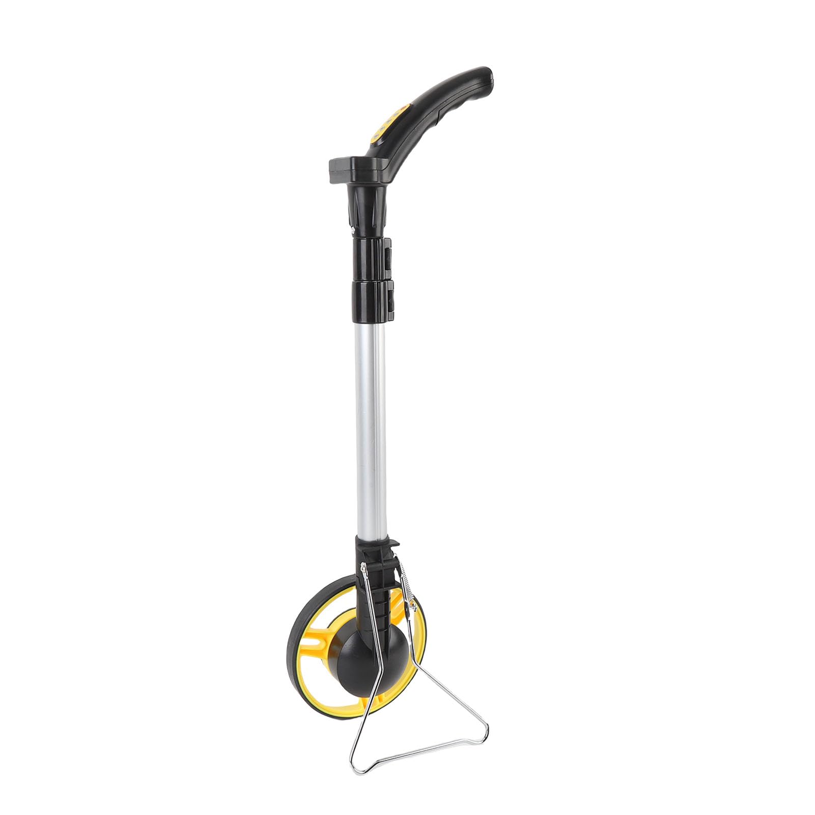 LiebeWH Telémetro Plegable con Rueda de Medición de Distancia para Medición de Césped con Cinta Métrica, Eje Ergonómico de Aleación de Aluminio para Trabajadores de Obras de Construcción