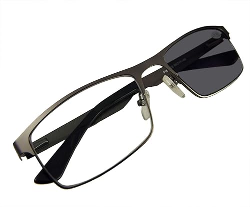 Miniatura 5 de Circleperson Gafas de lectura fotocromáticas fotocromáticas sensibles a la luz para los lectores de sol bisagras de resorte 55-17 protección UV