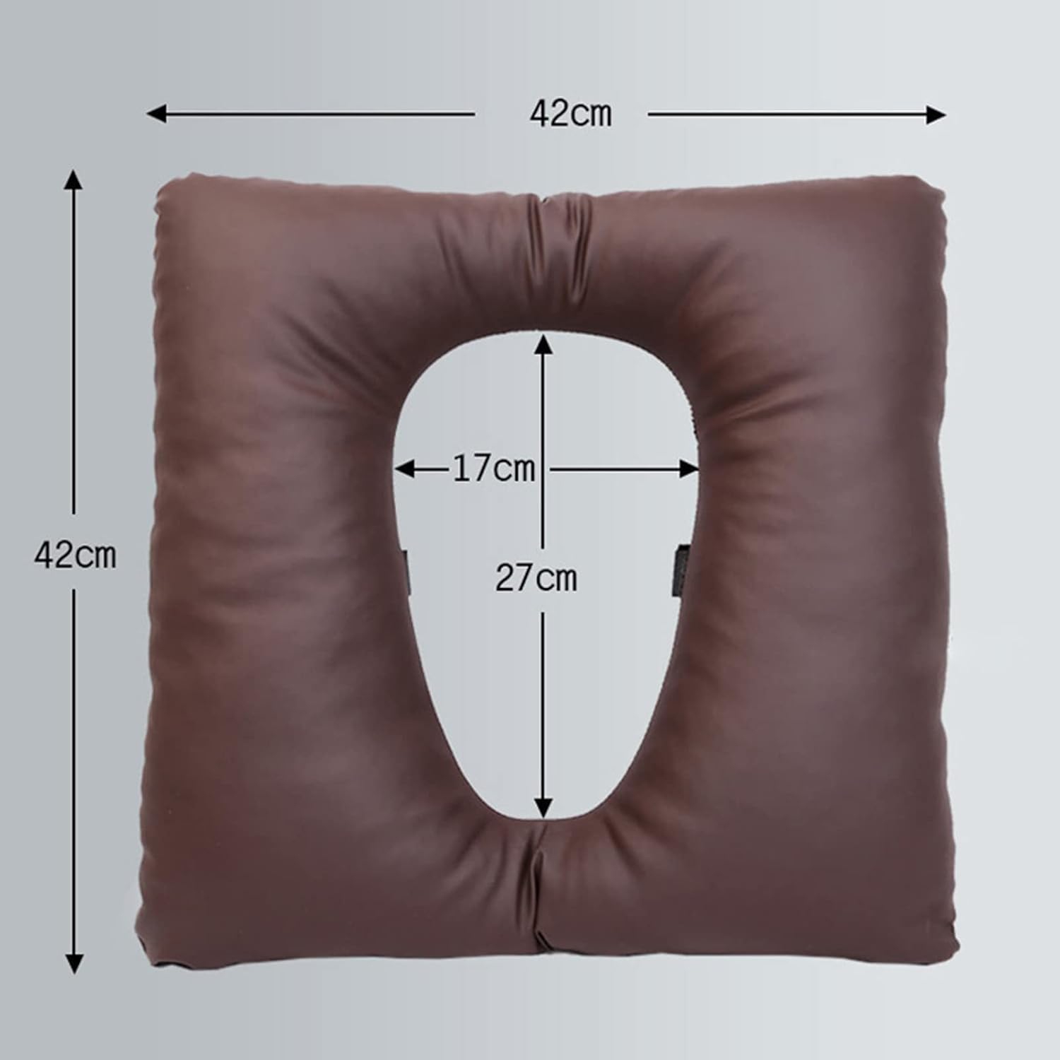 Cojín antiescaras, almohada de dona para aliviar el dolor, almohadilla de cadera para silla de ruedas, oficina en casa o silla de inodoro, apoyo cómodo para la recuperación de hemorroides, color