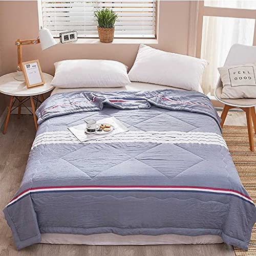 Ropa de cama de verano edredón delgado para evitar frío del aire acondicionado en cama doble