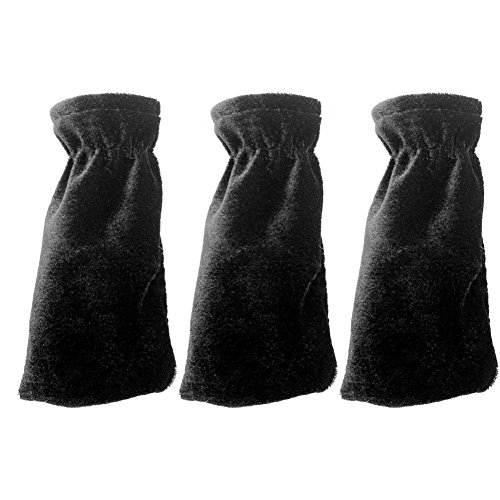 Dilwe 3Pcs Pleuche Pedal Piano Pedal Protectora Funda(Negro)