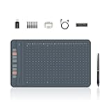 Artisul A1201 Graphics Drawing Tablet Compatible with Android Phone,10x6 Inch Digital Drawing Tablet with 8192 Level Battery-Free Stylus, Supports Tilt,8 Hot Keys, Works with Win, Mac and Android