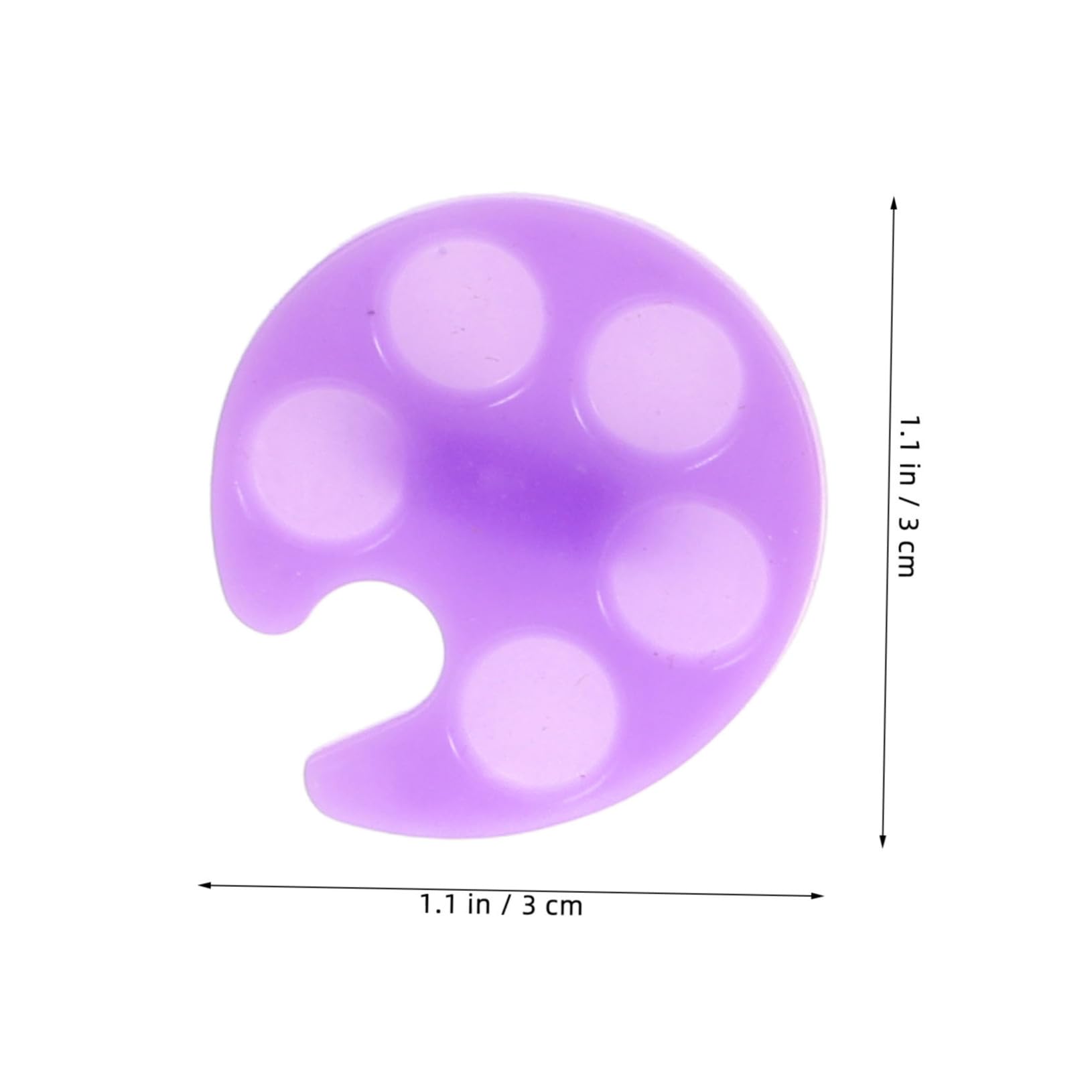 SHERCHPRY 20pcs Adjustable Ring Tray Palette Compact Nail Art Polish Holder for Quick Mixing Efficient Designs Lightweight Cosmetic Mixing Palette for Go Nail Art