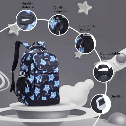 Image of Tinytot 30 Litre Waterproof School Backpack Bags for Women - Large 19 Inch Laptop Bag for Boys &Girls 12+ Years, College Bag for Girls and Boys, Men, Women - Ideal for Office, Travel, School, College