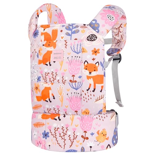 Bebamour Puppentrage für Mädchen, 3 in 1 weiches Tragetuch für Kinder, 100% Baumwolle Puppenzubehör(Beige Fox)