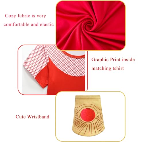 Kids Girls Zombies Nova Outfits Halloween Cheerleader Uniform 4pcs Clothes3