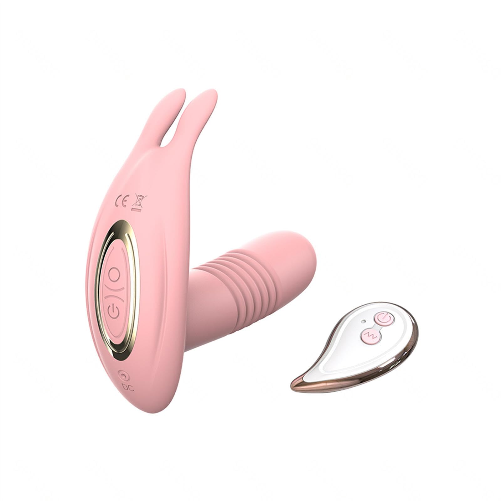 Tragbar Butterfly Vibrator Dildo Vibratoren für Sie G-punkt und Klitoris, 10 Vibrationsmodi, Sex Spielzeug für die Frau, Stark Klitoris mit Fernsteuerung,Paare Sexspielzeug Sex Toy