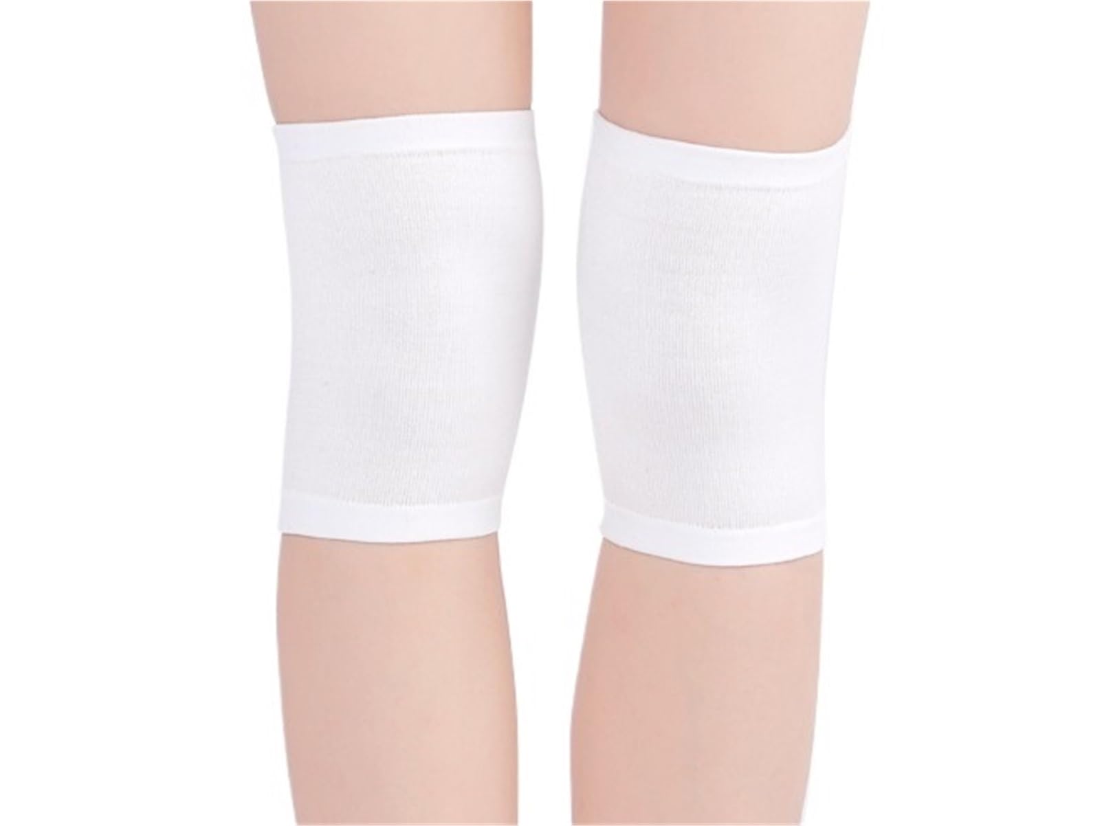 Wandern Kniebandage Herren- Und Damen-Kniebandage Zur Unterstützung Der Beinwärmung, Knie-Kompressionsmanschette Fitness Knieorthese(White,16cm)