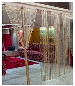 RAMCHA Coffee String Curtain with Silver Lining (1.00)