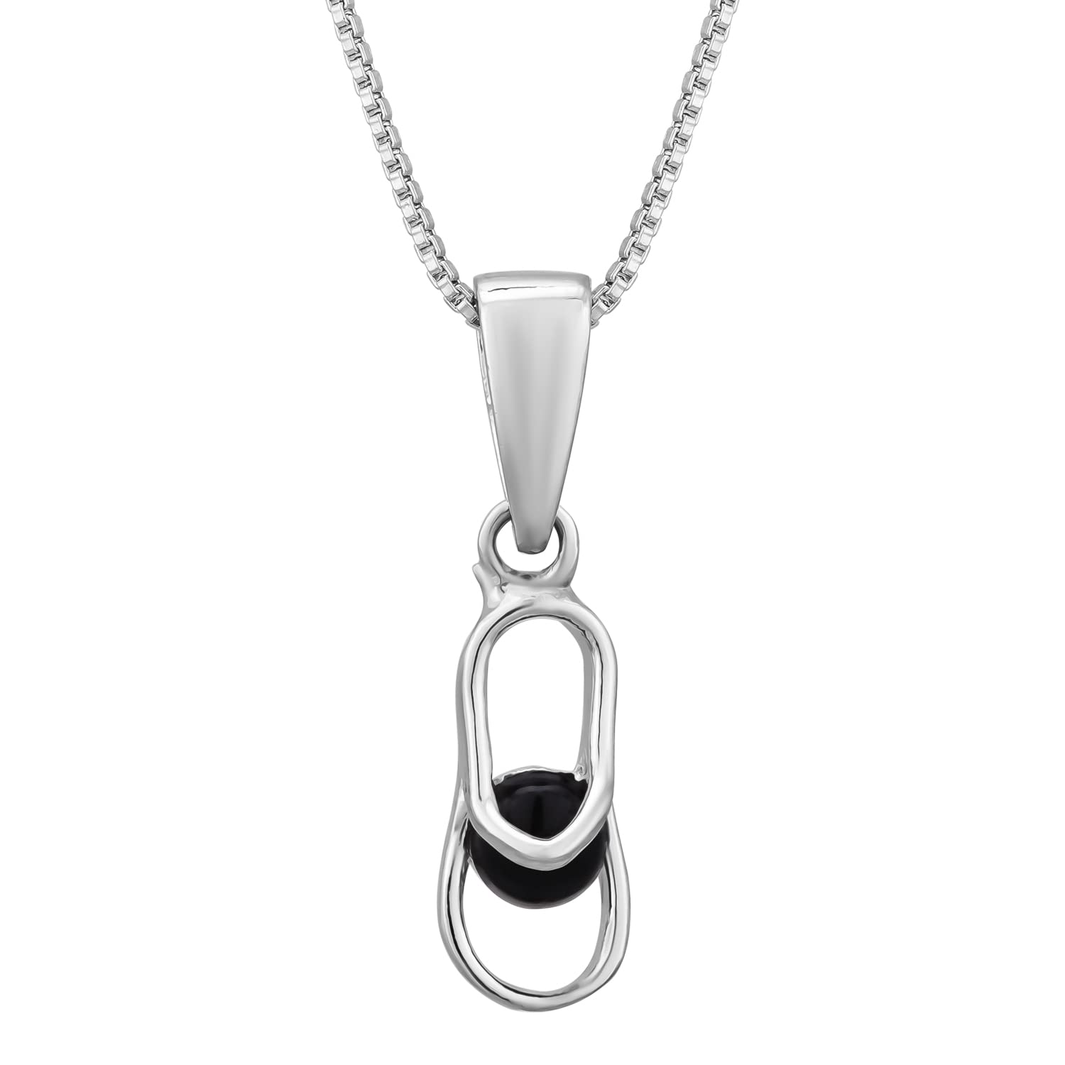 Pissara 925 Sterling Silver Cubic Zirconia Pendant With Chain For Women And Girls|with Authenticity Certificate, 925 Stamp & 6 Months Warranty