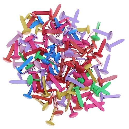 DOITOOL 300Pcs Multicolor Craft Brads Fasteners for DIY Crafts Durable Mini Split Pins Colors for Scrapbooking and Handmade Projects Easy to Use and Store