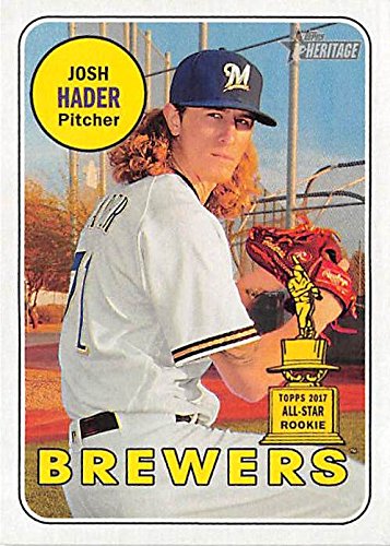 Josh Hader baseball card (Milwaukee Brewers Pitcher) 2018 Topps