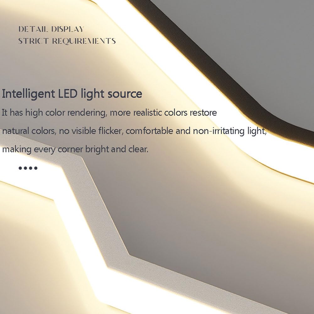 Lampada da Parete Lineare A LED, Apparecchio di Illuminazione A Striscia Lunga per Interni, Applique Dimmerabile/Luce sul Comodino della Camera da Letto, Installazione del Cablaggio Richiesta