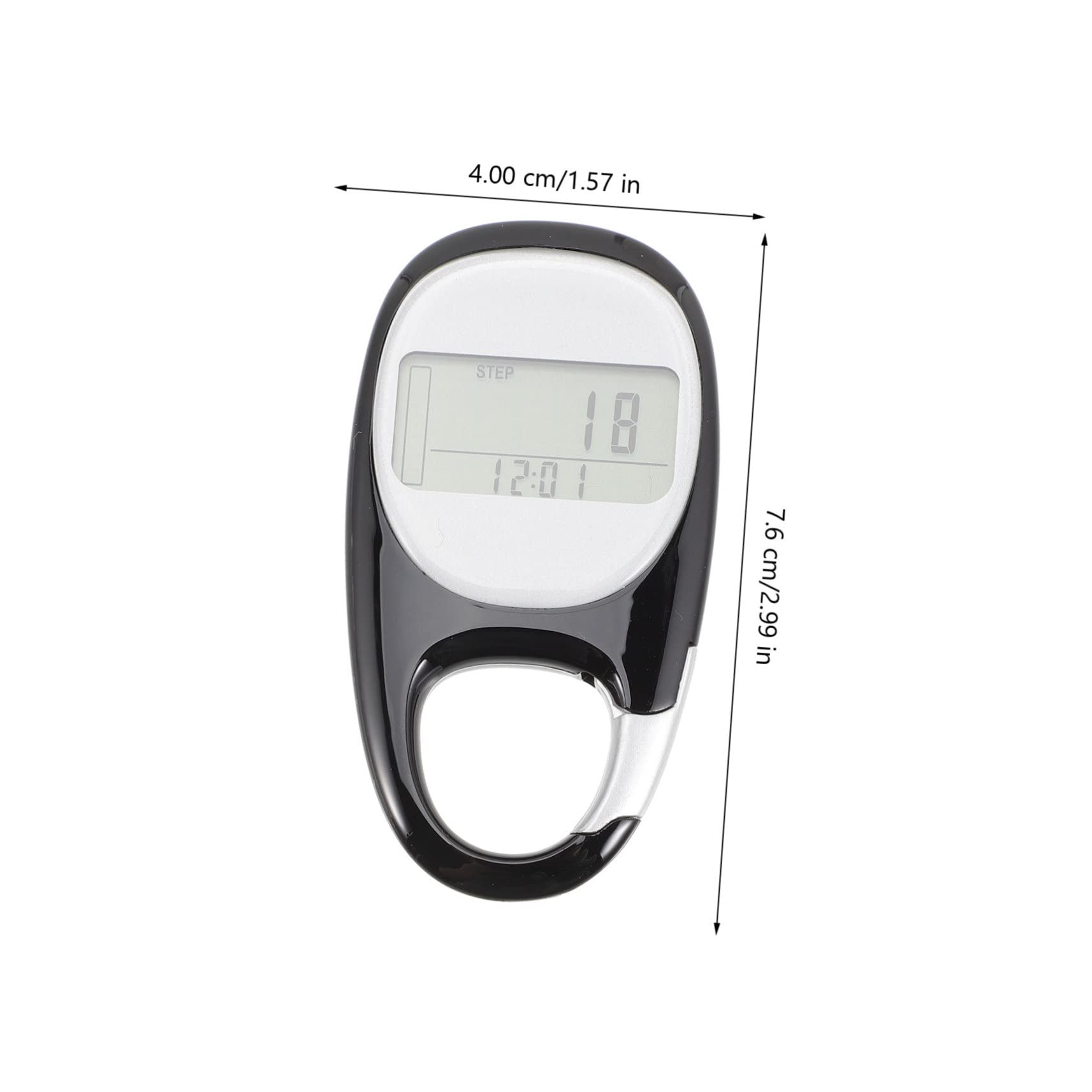 BESPORTBLE 3pezzi Contapassi Portatile Professionale Per Escursioni e Passeggiate Pedometer Con Display Facile Da Leggere e Sensore Avanzato Alta Precisione e Durata Della Batteria