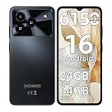 DOOGEE Note 56 Smartphone Android 16, 6150mAh, 24GB+64GB/2TB Telefono Cellulare, 6.56" 90Hz Cellulari e Smartphone, 8MP Telefoni Cellulari, 4G Dual SIM/Face ID/OTG/GPS/8.45mm Ultrasottile/3.5mm Jack
