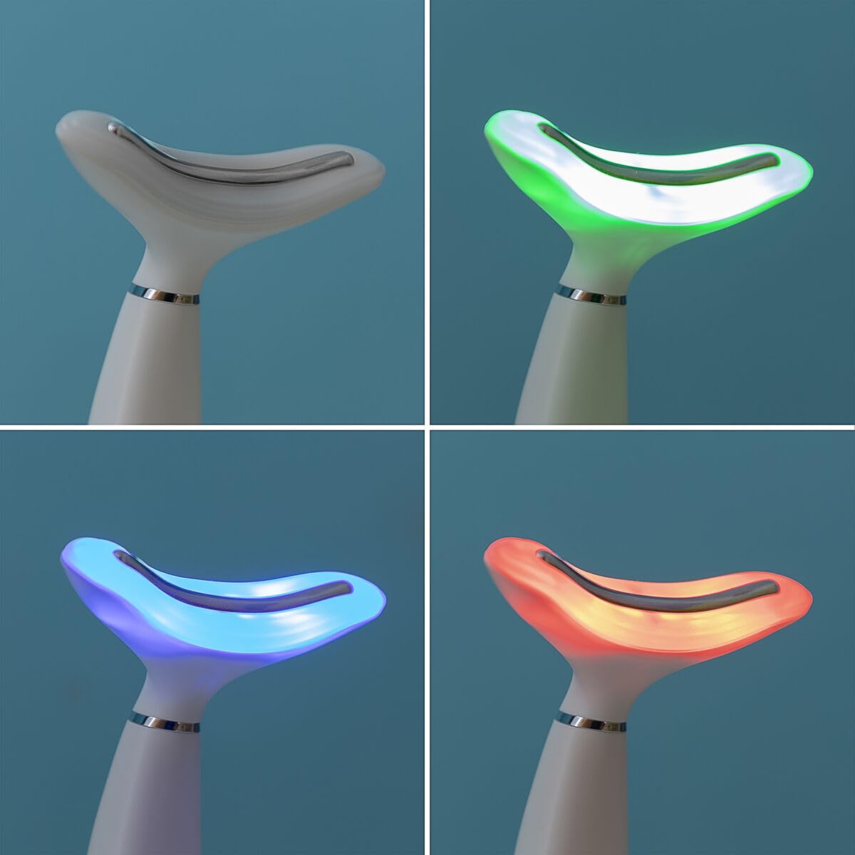InnovaGoods® Wygładzacz podbródka z fototerapią, termoterapią i wibracjami Kinred, skutecznie i wygodnie redukuje podbródek. Bezprzewodowy, ładowalny, idealny do użytku domowego. Kolor biały.