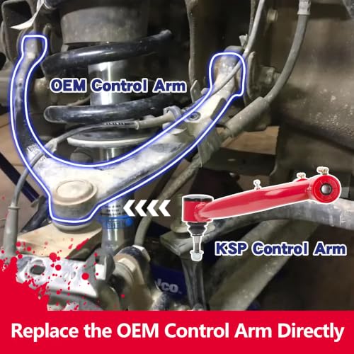 Image of KSP OE Upper Control Arms fit Silverado Sierra 1500 2007-2018,0-2inch Adjustable Front UCA Compatible With Chevy GMC Tahoe Avalanche Suburban Yukon XL Escalade,Repalce of Stock # K80669 K80670 K6541