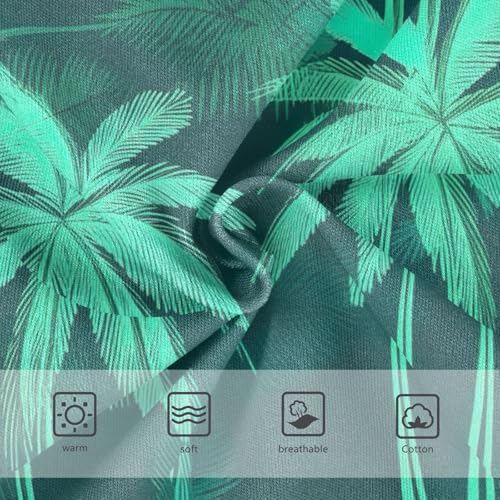 CHIFIGNO Boys' Cotton Briefs Breathable Underwear Soft Underwear Briefs for Little Boys, Green Tropical Palm Trees3