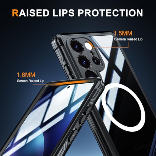 Coque Samsung Galaxy S24+ antichoc silicone rigide noir aimantée - 3
