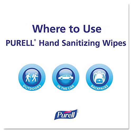 Image of PURELL, GOJ911112EA, Textured Sanitizing Wipes, 100 / Each, White