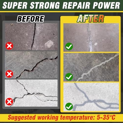Concrete Crack Filler, Waterproof Cement Crack Filler, High Elasticity Self Leveling Crack Sealant, Concrete Caulk, Suitable for Driveway, Walkway, Patio, Joint, Indoor/Outdoor Use - 2