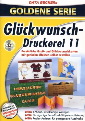 Data Becker Glückwunsch-Druckerei 11 - Software De Gráficos 300 Mb, Windows 2000 Sp4 , Xp Sp2 , Vista, Deu Data Becker Glückwunsch-Druckerei 11 - Software De Gráficos 300 Mb, Windows 2000 Sp4 , Xp Sp2 , Vista, Deu