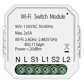 Amazon Com Moes 2 Gang 3 Way Mini Wifi Smart Interruptor De Luz