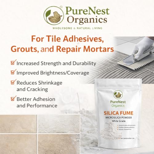 Image of White Silica Fume (Microsilica) - Industrial Grade Concrete Performance Additive | High-Strength Concrete & Repair Mortars 1.8 KG
