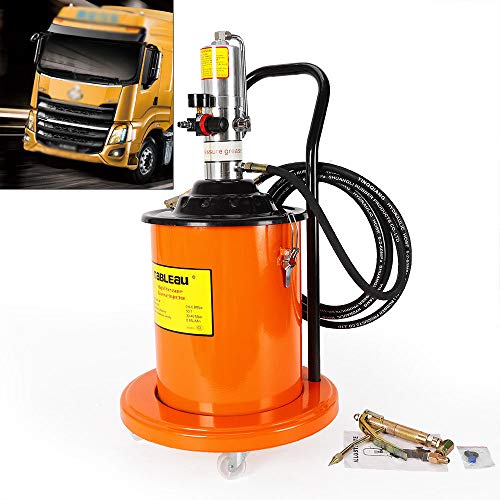 TUQI 5 Gallon Air Operated High Pressure Grease Pump + Pneumatic Universal Gun