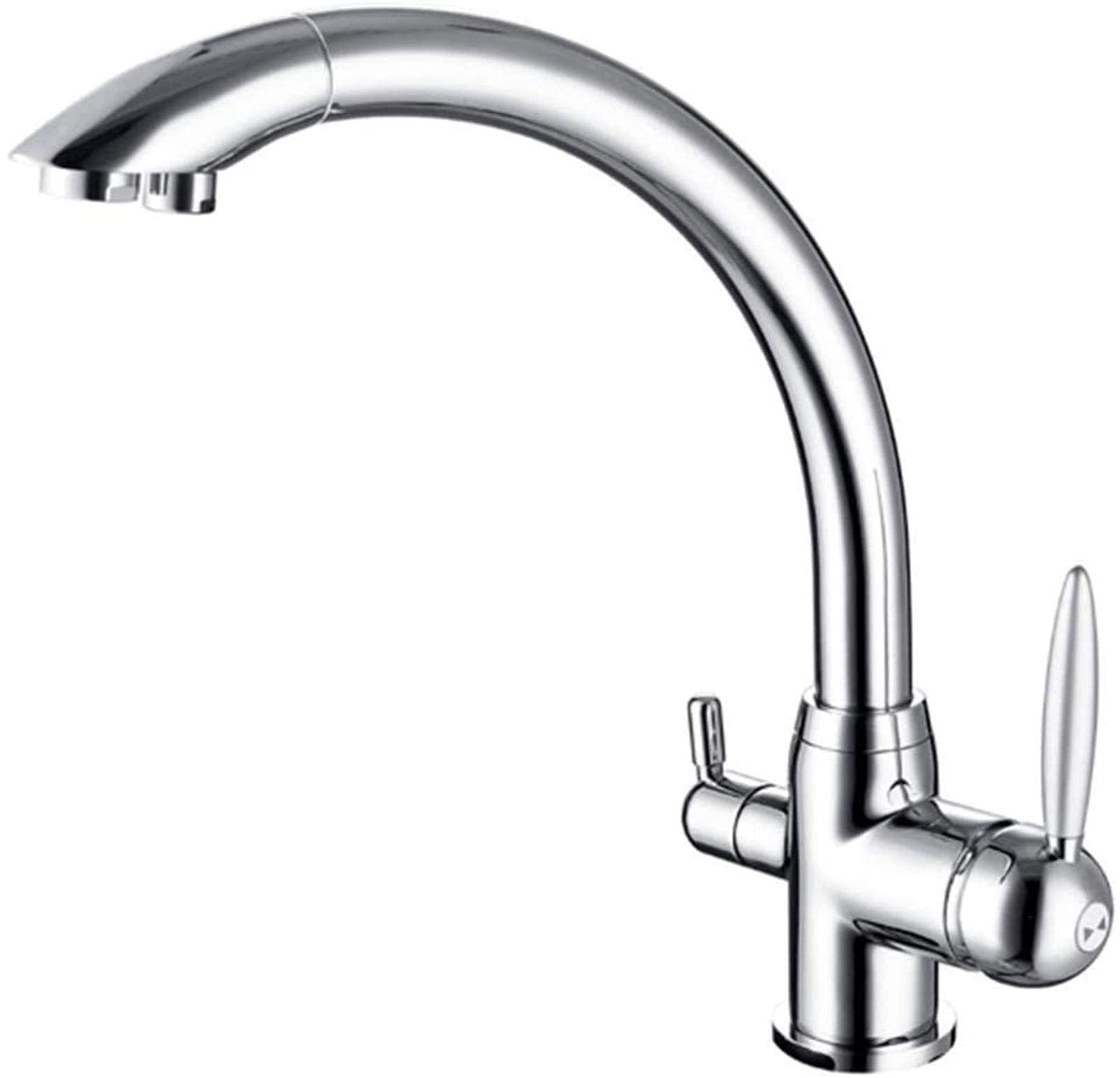 Mitigeur cuisine 3 voies pour filtre à eau évier laiton