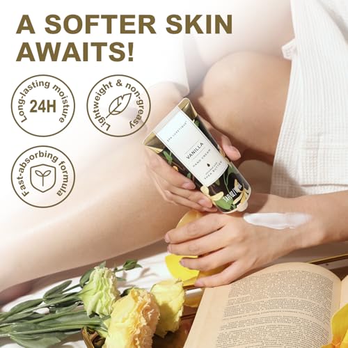 Spa Luxetique Spa Gift Baskets for Women - Vanilla Bath Set with Bubble Bath, Body Lotion Gift Set, Vanilla Spa Set, Birthday Woman Gifts, Mothers Day Gifts for Mom - Image 5