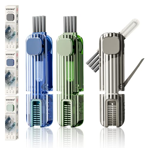 Image of 3Pcs 4 in 1 Cup Lid Gap Cleaning Brush Set,Multifunctional Crevice Cleaning Brush for Bottle,Multipurpose Bottle Cleaner with Compact Design Tiny Silicone Cup Holder Cleaner Tool,Kitchen Gadgets