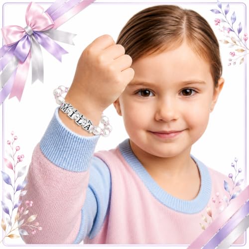 Image of Baby Crystals White Pearl Crystal Bracelet for Girl | Littel Girl Jewelry