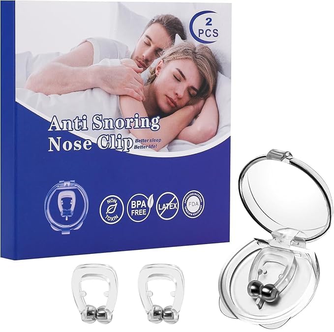 PUNZONE Anti Snoring Devices, Snore Stopper with Adjustable Magnet, Silicone Nose Clip Stop Snoring, Effective to Relieve Snoring, Snoring Solution for Comfortable and Quieter Sleep (2 Pcs) (B0DF2XSH1W) Amazon Price History, Amazon Price Tracker