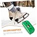BIUDECO White Sandstone Ice Skate Sharpener Conditioner Dual-Sided Edge Maintenance Tool Portable Handheld Design Key Chain for Easy Carrying and Durability