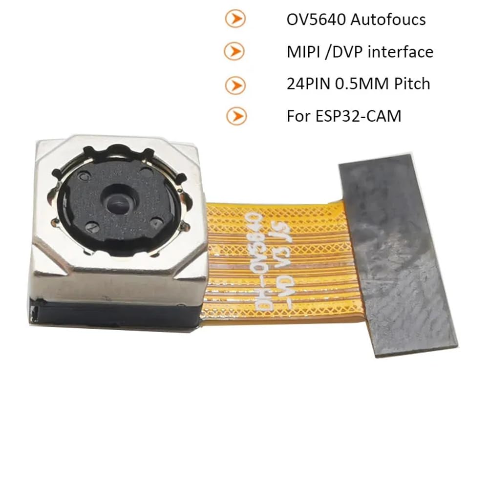 MóDulo de CáMara OV5640 para Placa Blanda ESP32-CAM 5 Millones de PíXeles Enfoque AutomáTico de Alta DefinicióN 24PIN Paso de 0,5 mm (C)