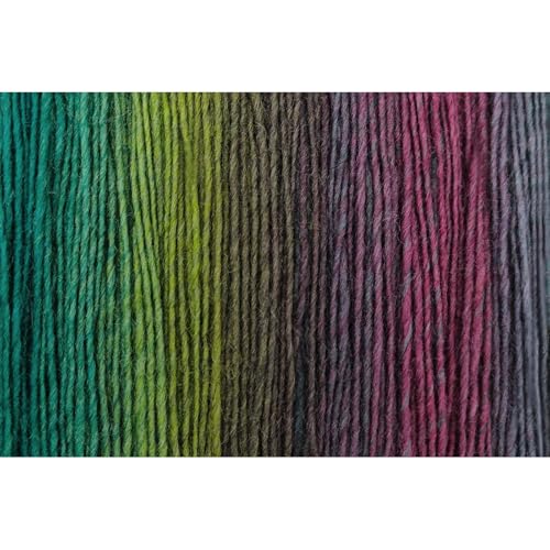 Image of NICEEC 2 Skeins Rainbow Soft Yarn 100% Wool Gradient Multi Color Yarn for Crocheting Knit Total Length 180mx2(196ydsx2,50gx2)-13#