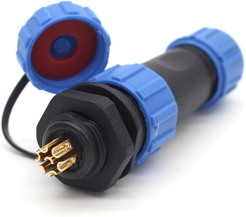 Miniatura 93 de SP13 2pin/3pin/4pin/5pin/6pin/7pin/9pin conector de cable de aviación, enchufe impermeable IP67, conector de equipo de luz LED