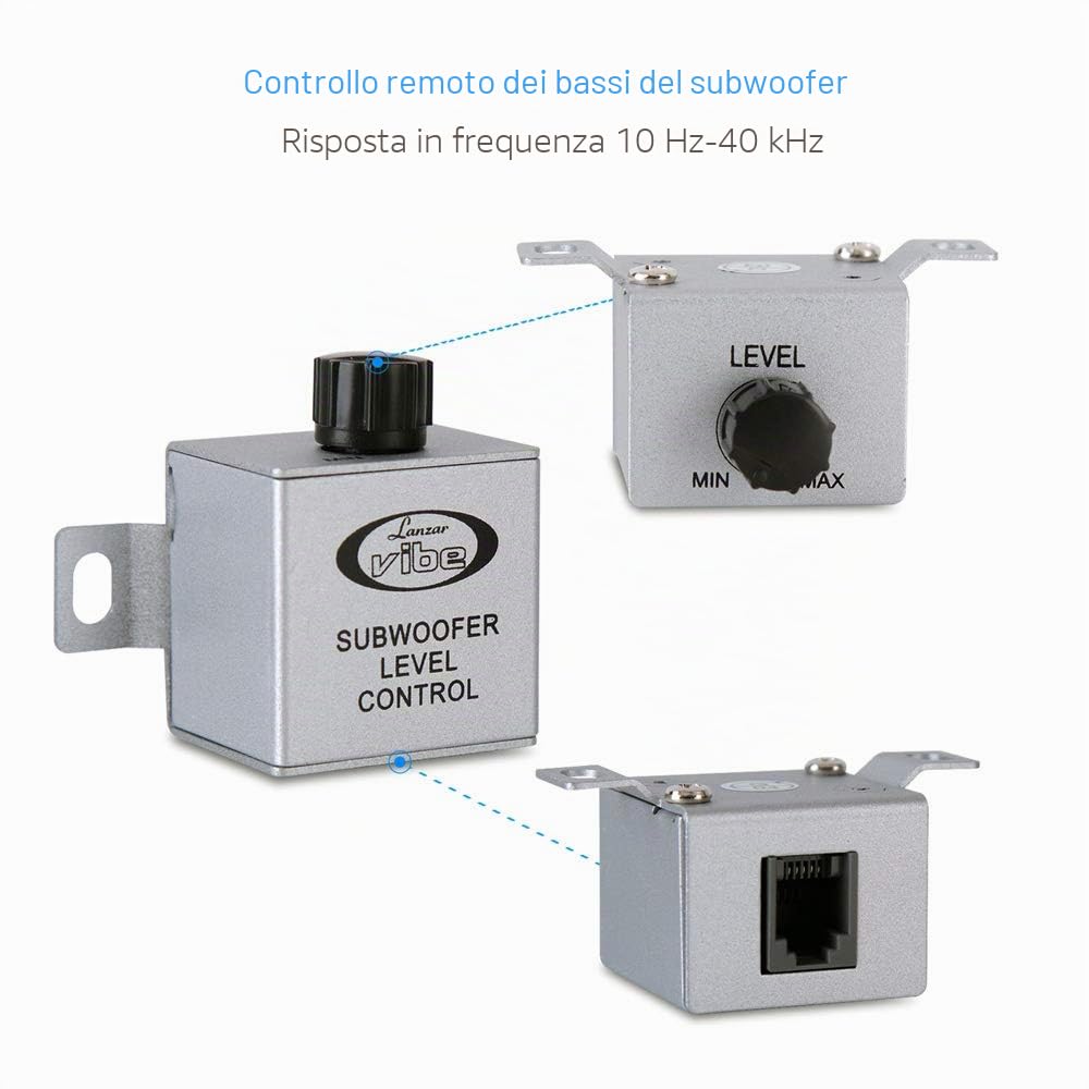 Lanzar VIBE432 - Amplificatore per auto Mosfet a 4 canali da 4000 W, serie Vibe