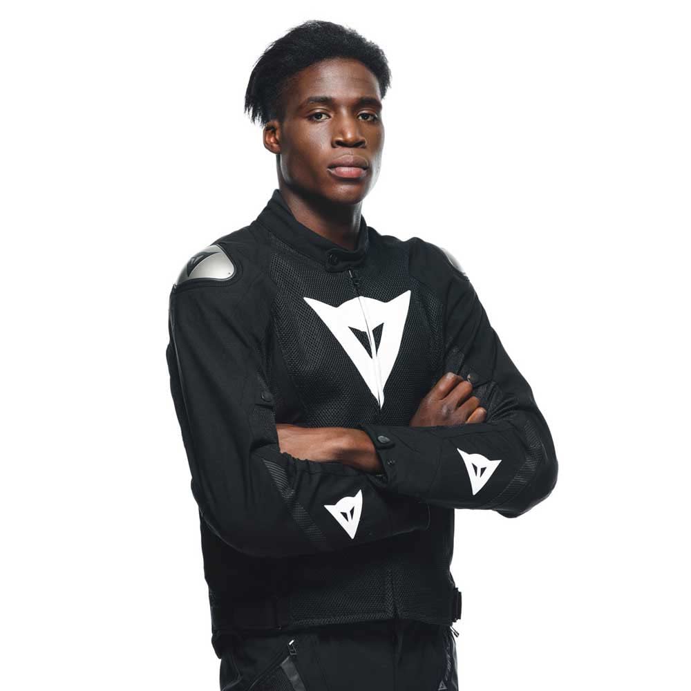 DAINESE Energyca Air Tex Jacket Giacca Moto in Cordura Uomo, Giubbotto Resistente all'Abrasione con Fodera Antivento, Giacca Traspirante con Protezione Spalle Sostituibile Uomo (Pacco da 1)