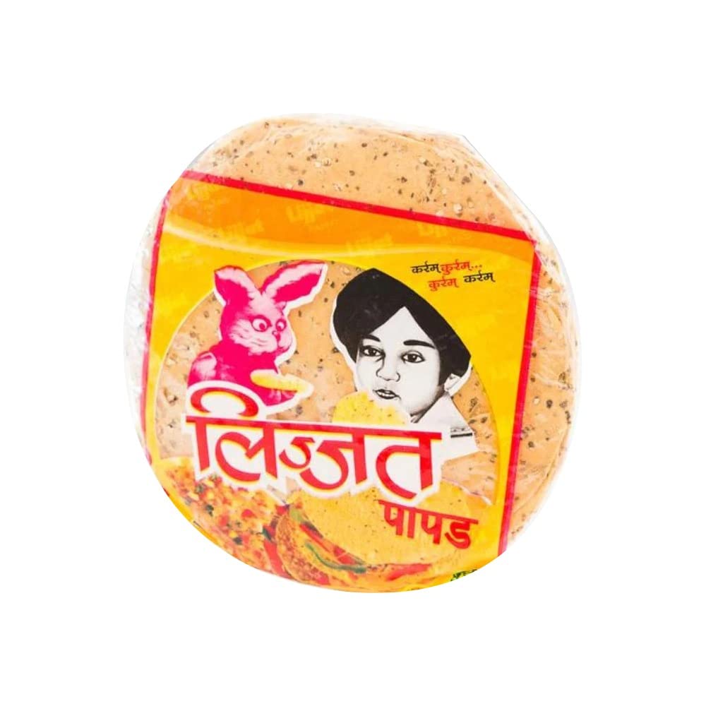 Lijjat Flavour Papad | Sindhi Papad | Crispy and Delicious | Quick and Easy to Prepare Appetizer Or Snack | Indian Origin | 200g