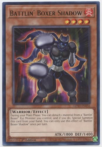 Battlin' Boxer Shadow - LD10-EN056 - Raro - 1ª edición