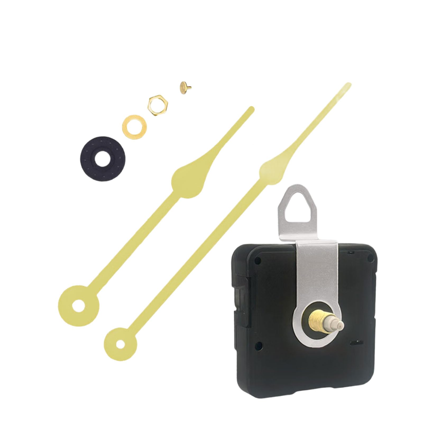 Woedpez Quiet Clock Motor Kits with Metal Hands for Wall Repair and Mechanism Replacement Quartzs Movements