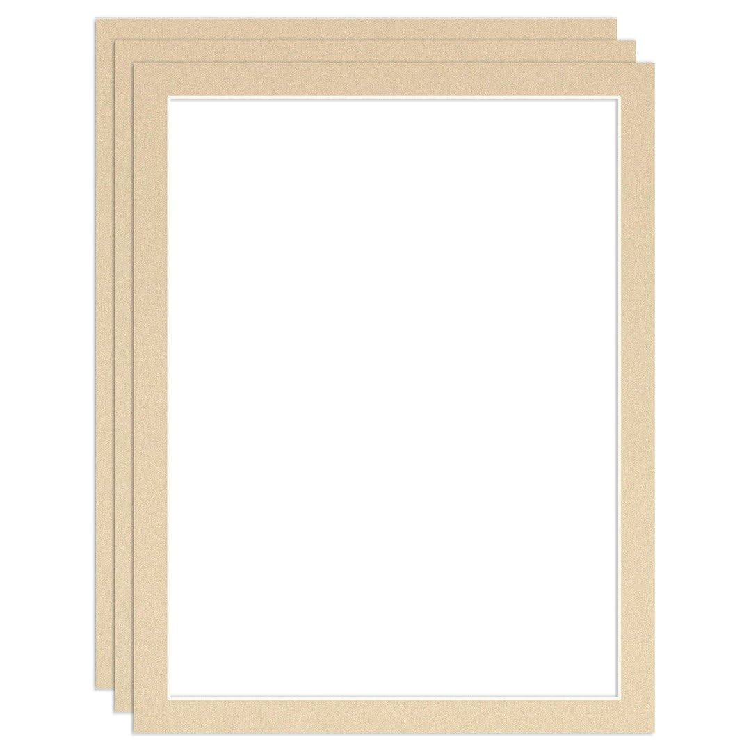 Procut Global 90x70cm Ivory Picture Mounts to Fit 80x60cm Aperture - Precision Cut Cardboard Photo Mount - Ideal for Frames, Prints, Artwork & Certificates - Sizes & Colours Available - 3 Pack