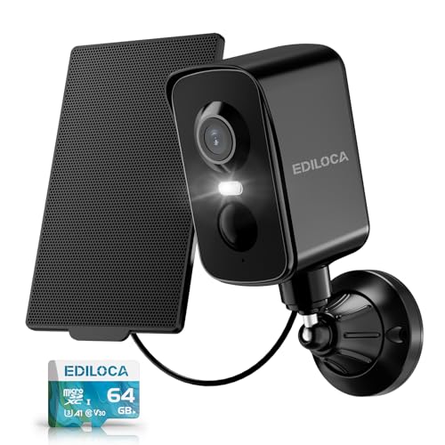 Camara Vigilancia Wifi Exterior, Cámara de Vigilancia 2K 3MP con Rotación Horizontal de 300°,...